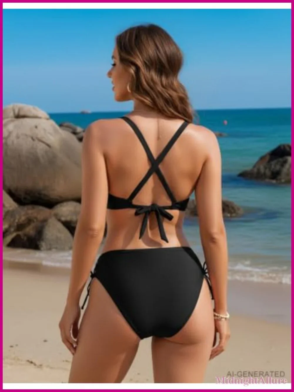 Women's Bikini Set High Stretch Polyester Spandex Beach Swimsuit